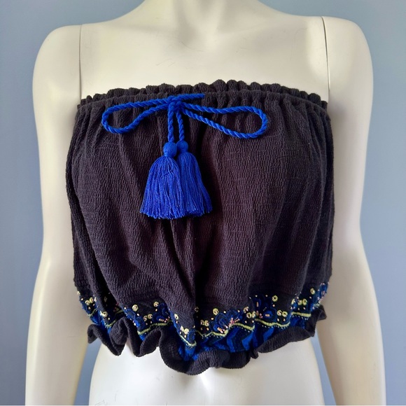 Free People No More Tiers Embroidered Tube Top - Picture 3 of 6